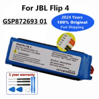 2024 Years 4200mAh Original Battery GSP872693 01 For JBL Flip 4 Flip4 Wireless Bluetooth Speaker Rechargeable Bateria + Tools