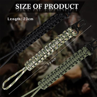 Tactical Paracord Rope Hook Outdoor Camping Keychain Buckle Anti Lost Key Fastener Lanyard  Backpack Survival Waist Belt Buckle