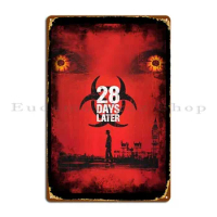 28 Days Later Metal Sign Garage Retro Customize Plaques Pub Tin Sign Poster