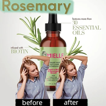 Hair Growth Essential Oil Rosemary Mint Hair Strengthening Oil