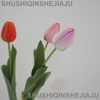 滿280元出貨 仿真花 假花 可開發票 現貨仿真單支郁金香花束 客廳擺件婚慶活動道具花壇裝飾假花