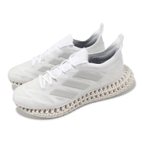 【adidas 愛迪達】慢跑鞋 4DFWD 3 M 男鞋 白 透氣 無接縫 4D 運動鞋 愛迪達(IG8987)