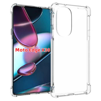 For Motorola Moto Edge 30 Pro Case Air Cushion Shockproof Clear Airbag Silicone TPU Back Cover Phone Case for Moto Edge X30 5G