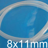8mm ID 11mm OD 8x11 Transparent Food Grade Medical Use FDA Silicone Rubber Flexible Tube / Hose silicon tubing