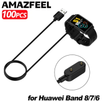 100pcs Charger for Huawei Band 8 7/6 pro/Honor Band 6/7 Huawei Watch fit 2/Fit mini USB Magnetic Charger Cable Line Accessories