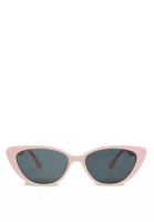 London Rag Laid-Back Oval Cat Eye Sunglasses In Pink Grey