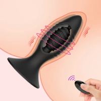 Wireless Remote Control Prostate Massager Vibrator Suction Cup Butt Plug Male Prostate Massager Vibrator Sex Toys For Women