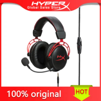 HyperX Cloud Alpha wired Gaming Headset 300-hour battery life DTS Headphone Audio Dual Chamber Drivers Noise Canceling Mic