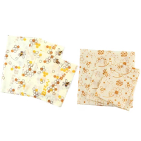 6Pcs Beeswax Wrap Eco-Friendly Reusable Food Wraps Sustainable Food Storage Sandwich Wrappers Washable Bowl Covers