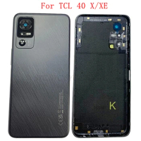 Battery Cover Rear Door Case Housing For TCL 40 XE X Back Cover with Camera Lens Logo Repair Parts