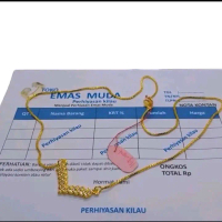 flash kalung fuji mewah berlapis emas muda 5grm kadar rendah free surat dari toko terlaris