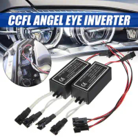 Pair 12V Universal CCFL Inverter Replacement 1 for 2 Lamps Angel Eyes DRL Driver Ring CCFL Spare Ballast Block for BMW