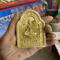 【代造佛像】中號綠度母 造型1 西藏傳統手工擦擦泥土造像 觀自在