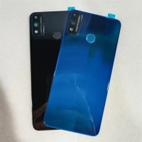 Back Battery Cover Rear Glass Door Housing Case With Camera Lens For Huawei Honor 9X Lite Battery Cover Replacement