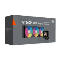 PCCooler GT360M Liquid Cooler 360mm AIO ARGB Water Cooling AM5 LGA 1700 Cooler Komputer Black | Whit