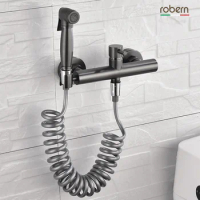 Bidets brass toilet sprayer faucet Chrome-plated Hand-held Wall-mounted Bathroom kitchen Faucet Bidet Sprayer With Hose