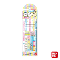 【台灣總代理】日本製 Bandai-吉伊卡哇牙刷3入(附有握把貼紙、名字保護貼紙)-快速出貨