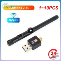 1~10PCS Koqit V5H T10 K1 Mini U2/K1 MTK7601 SR9900 RT8811CU Wireless 5G USB WiFi Network Adapter RJ45 DVB T2 TV Box DVB-