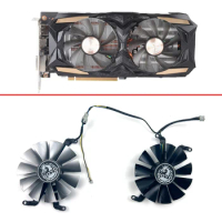 2PCS DIY Cooling FAN CSH9015BS 85MM 4PIN GTX1660 SUPER GPU FAN For SOYO RTX2060 2070 GTX1660 S video card fans