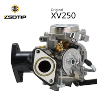 ZSDTRP XV250 Carburetor Assy For Yamaha Virago 250 1995-2004 Route 66 1988-1990 Carburetor interface for XV250