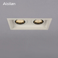 Aisilan LED Square Embedded Spotlights Home Villas Narrow Border Lamp Downlights Ceiling Openings Ceiling Lights Recessed Light