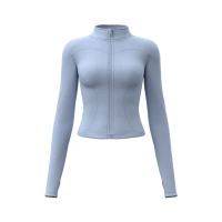 Jaket Yoga Pelangsingan, Anjal Tinggi, Untuk Wanita, Baju Sukan Baharu 2025, Pakaian Kecergasan Lanj