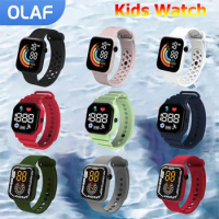 Kids Electronic Watch Adjustable Silicone Strap Waterproof Sports Smart Children Watches For Boys LED Digital Watch For Kids