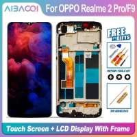 For OPPO F9/F9 Pro LCD Display Screen Touch Digitizer Assembly For OPPO Realme 2 Pro RMX1801/07 With Frame Replace