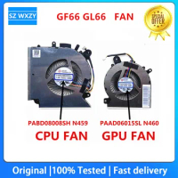 New Original For MSI 1581 GF66 GL66 CPU GPU Cooling FAN N459 PABD08008SH N460 PABD06015SL 100% Tested Fast Ship
