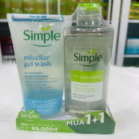Gel rửa mặt Simple Micellar kèm nước tẩy trang