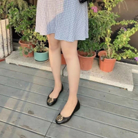 TB sheepskin egg roll shoes round head ballet dancing shoes shallow mouth super soft leather driving