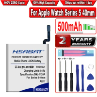 HSABAT 500mAh Watch Battery for Apple Watch Series 5 40mm 44mm A2277 A2181