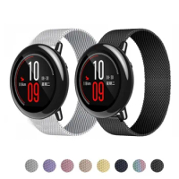 Magnetic Loop Strap For Huami Amazfit Pace Stratos 3 2/2S Smart Watch Band Stainless Wristbands For Amazfit GTR3 pro/GTR 47
