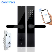 Biometric Fingerprint Door Lock Keyless Smart Lock Digital WiFi App Bluetooth Fingerprint Lock Electronic Home Mortise Lock