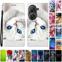 For Asus Zenfone 9 Case Silicone Wallet Leather Flip Case For Asus Zenfone 9 Phone Case For Asus Zenfone 9 Cover Coque Fundas