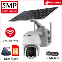 Solar Panel Surveillance cctv Camera WIFI wireless Outdoor PTZ CCTV Camera 4G SIM Card slot videcam APP control monitor camera