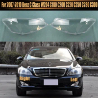 For 2007-2010 Benz C Class W204 C180 C200 C220 C250 C280 C300 Headlight Transparent Cover Lampshade Headlamp Shell Plexiglass