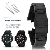 Plastic Watchband for Casio g-shock GA-1000 1100 GW-4000 GW-A1100 A1000 Watch Strap High Quality Mens Sport Wristwatch Bracelet