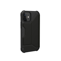 UAG iPhone 12 mini 翻蓋式耐衝擊保護殼-極簡黑