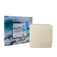 100g sea salt soap removal pimple pores acne treat Soap Cleaner Moisturizing Goat Milk Soap Face Care Wash Basis Soap