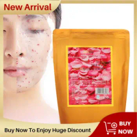 800g Natural Rose Petals Soft Collagen Mask Facial Powder Moisturizing Pores Shrink Whitening Beauty Salon Equipment