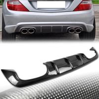 For Mercedes-Benz 2012 2013 2014 R172 AMG Style Real Carbon Fiber Rear Diffuser SLK250 SLK350