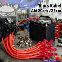 Kabel Batre Jumper Sepeda Motor Listrik 10 Buah 20cm/25cm - Kabel Aki