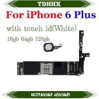 Full Chips 4G Lte Network Main Logic Board Clean iCloud For IPhone 6 Plus 16GB 64GB 128GB Without-iCloud Motherboard IOS System
