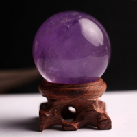 千琪水晶碎石取材大自然紫水晶球擺件家居風水擺飾有求必應水晶球