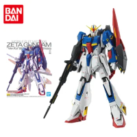 Bandai Original Gundam Model Kit Anime Figure MG 1/100 ZETA GUNDAM VER.KA Action Figures Toys Collectible Gifts for Children