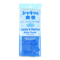 【GOOD LIFE 品好生活】女用快乾尼龍沐浴巾/刷背巾（藍色）(日本直送 均一價)