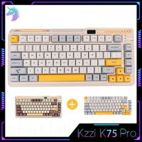 KZZI K75 Pro Mechanical Keyboard Gamer Keyboard Bluetooth Wireless Keyboards 3 Mode 82Keys Custom Hot Swap RGB Backlit Keyboards