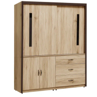 【WAKUHOME 瓦酷家具】Bradley淺橡木5.5尺衣櫃 A016-33-9
