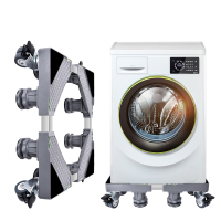 洗衣機底座 洗衣機底座通用可移動置物架萬向輪波輪滾筒全自動托架冰箱腳架子